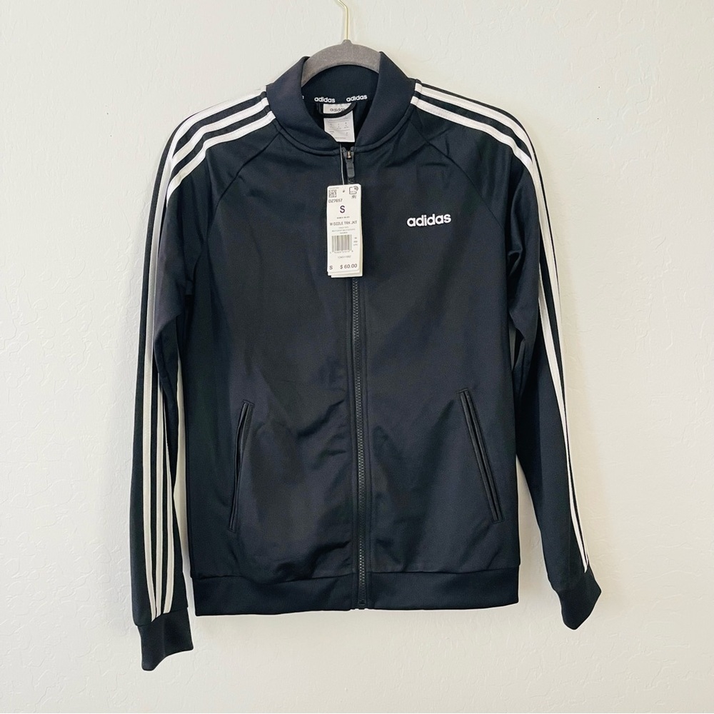 Adidas Women’s Track Jacket White Dazzle Tricot.